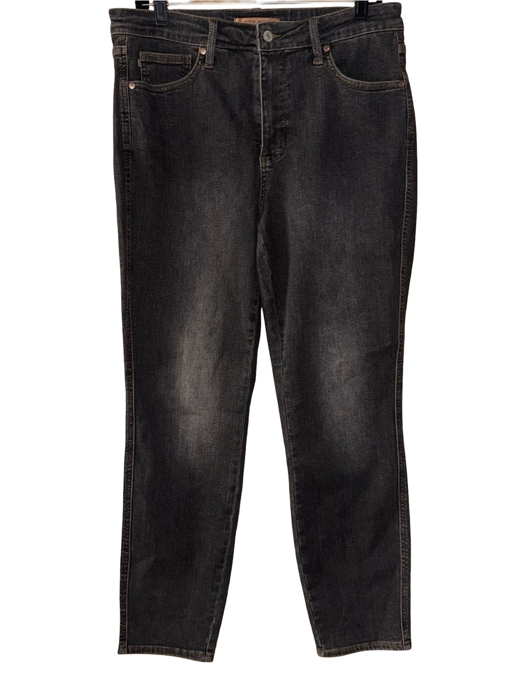 Judy Blue Mid Rise Tummy Control Slim Denim Jeans 88902 Women’s Sz 13/31 Black